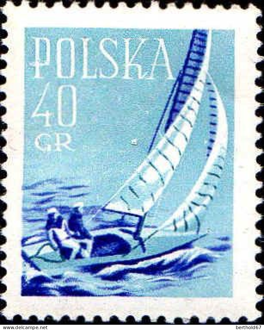 Pologne Poste N** Yv: 952 Mi:1086 Yachting - Unused Stamps