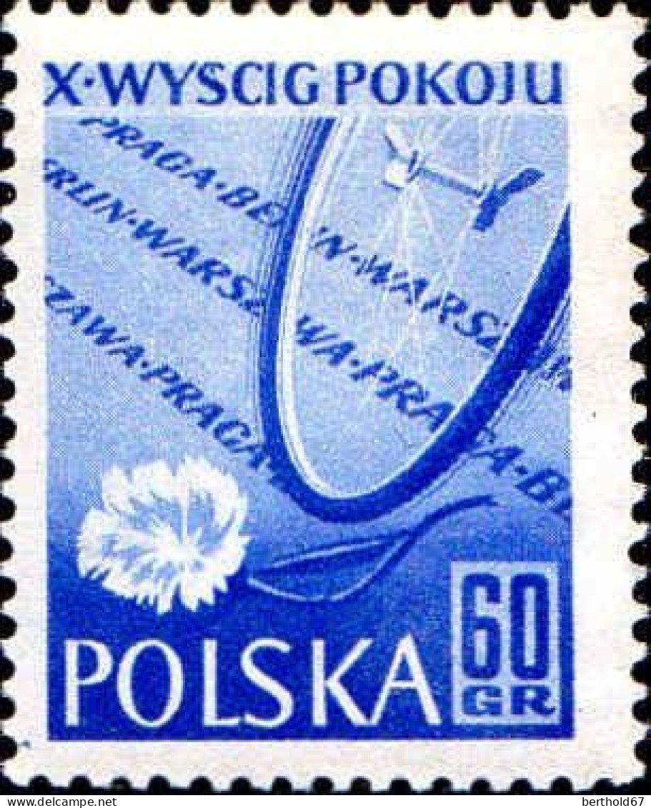 Pologne Poste N** Yv: 900 Mi:1015 Tour Cycliste De La Paix (Petit Def.gomme) - Unused Stamps