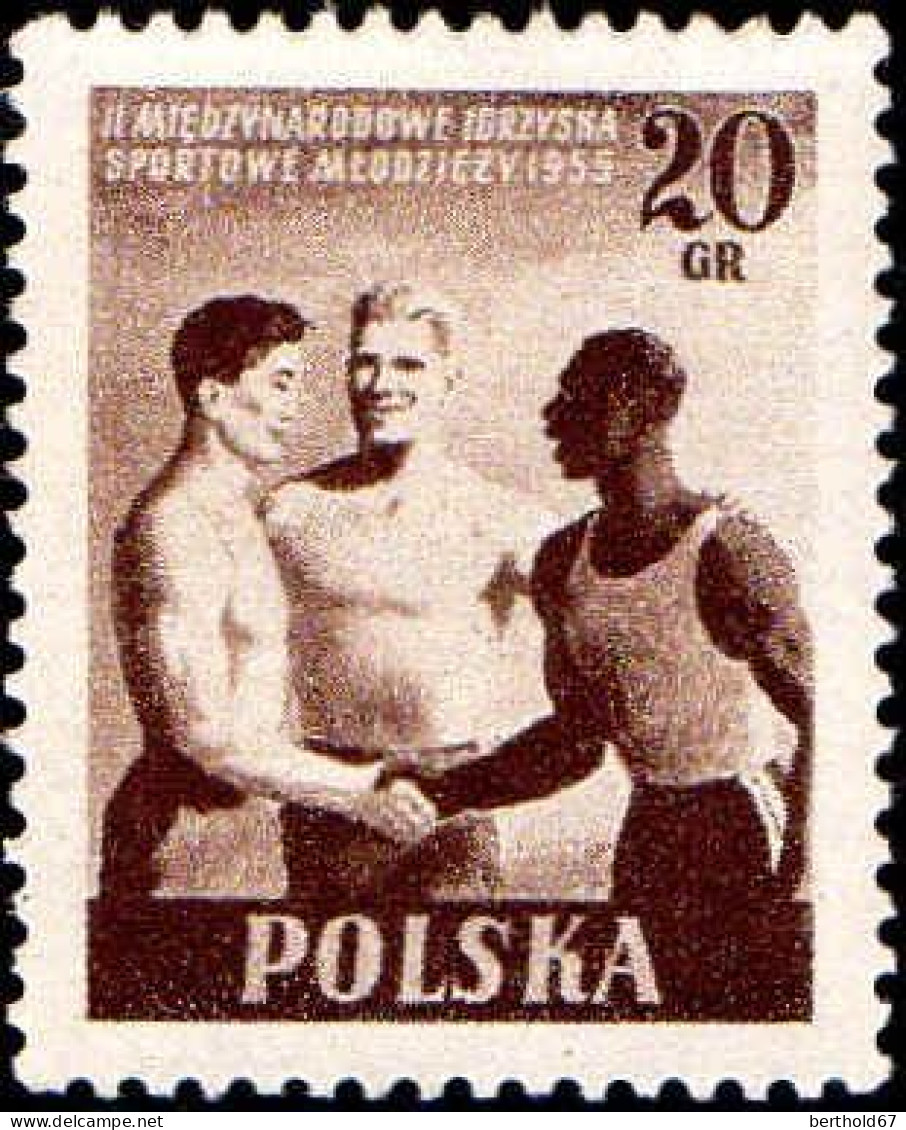 Pologne Poste N** Yv: 827 Mi:934A Sportifs - Unused Stamps