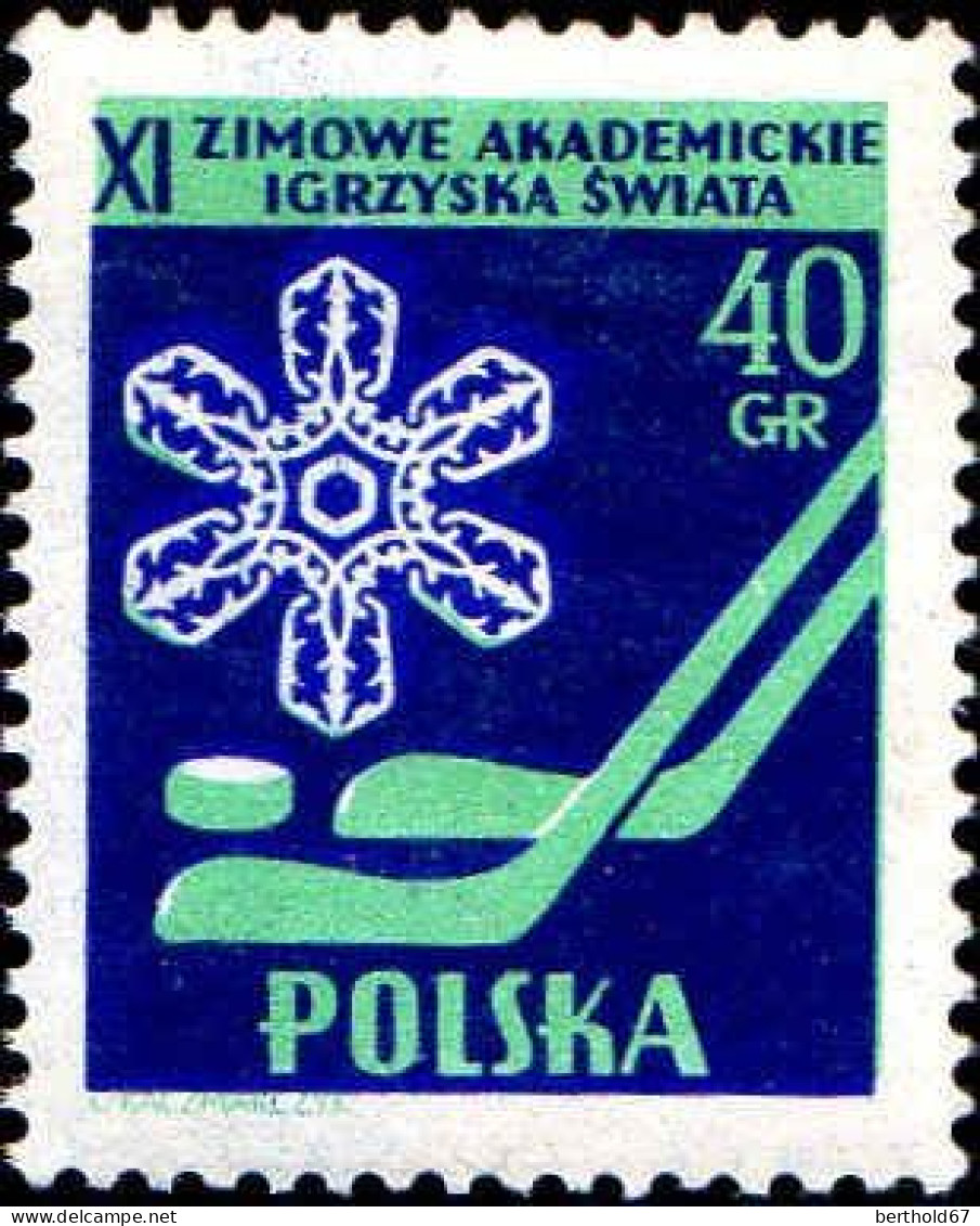 Pologne Poste N** Yv: 852/854 Championnats De Sports D'hiver Des étudiants (Petit Def.gomme) - Unused Stamps