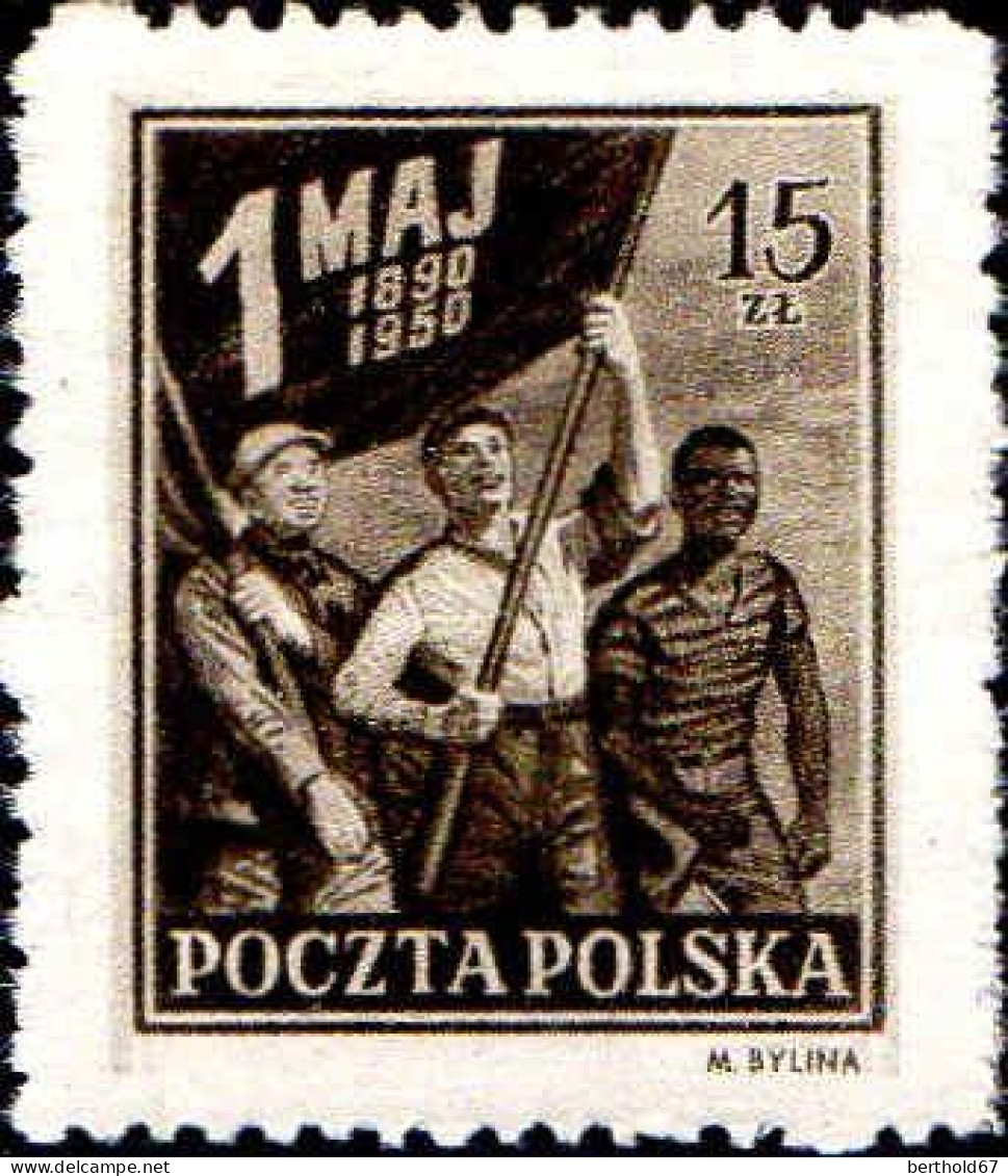 Pologne Poste N** Yv: 573 Mi:559 60.Anniversaire Du 1.Mai - Unused Stamps