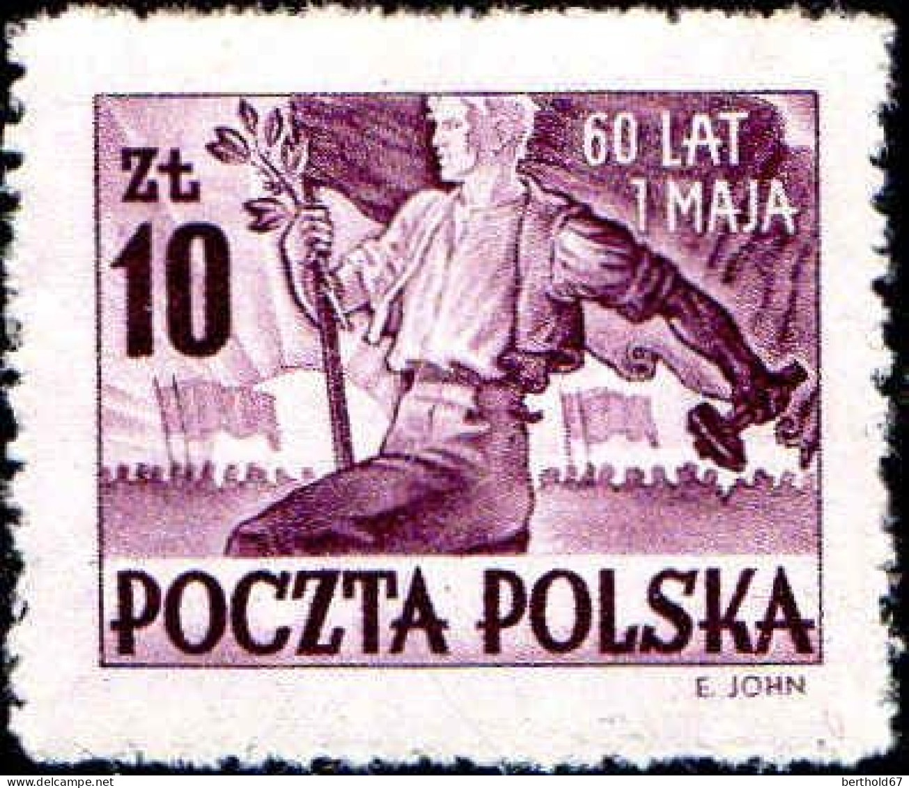 Pologne Poste N** Yv: 572 Mi:558 60.Anniversaire Du 1.Mai - Unused Stamps