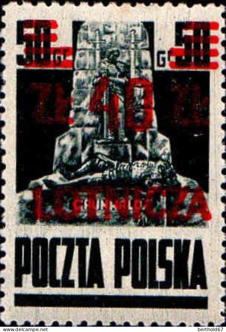 Pologne Avion N** Yv:16 Mi:476 Monument - Unused Stamps