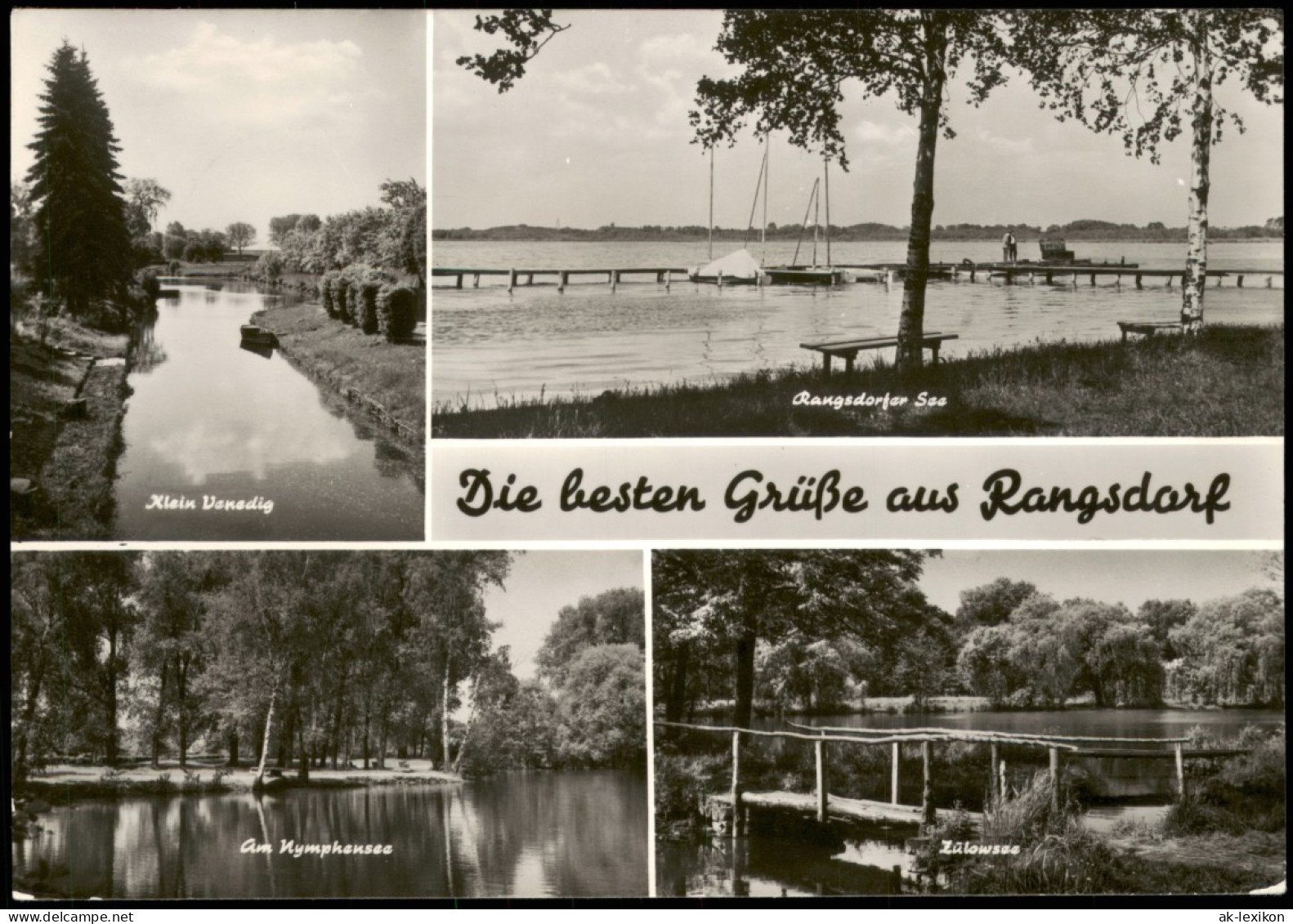 Rangsdorf Rangsdorfer See, Klein Venedig, Nymphensee, Zülowsee 1984 - Rangsdorf