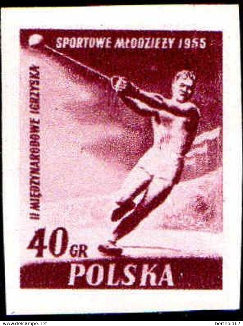 Pologne Poste N** Yv: 827A/832A 2.Jeux Sportifs De La Jeunesse Non-dentelé - Ungebraucht