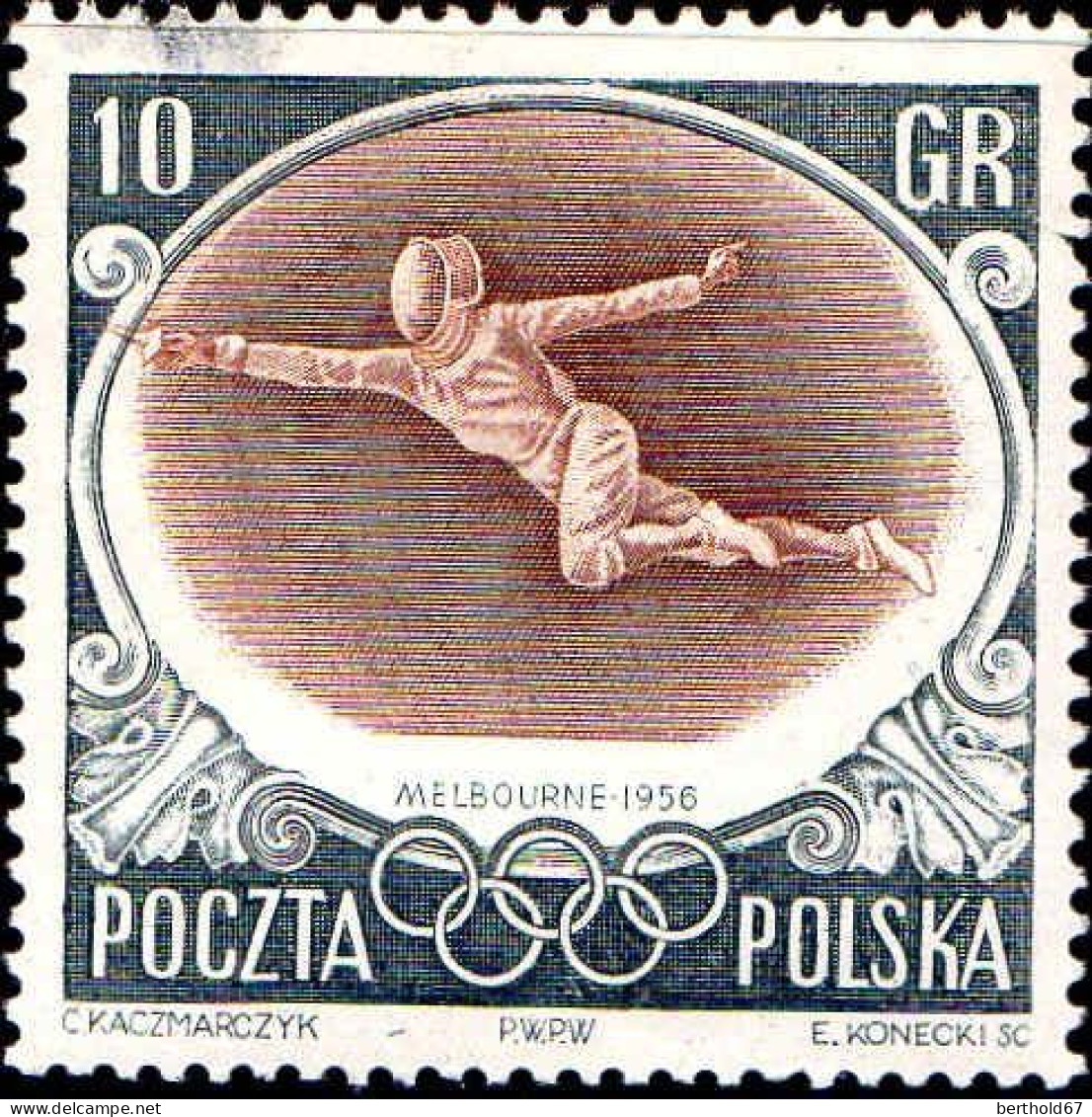 Pologne Poste N* Yv: 871/877 Jeux Olympiques De Melbourne (défaut Gomme) Divers Defauts - Nuevos