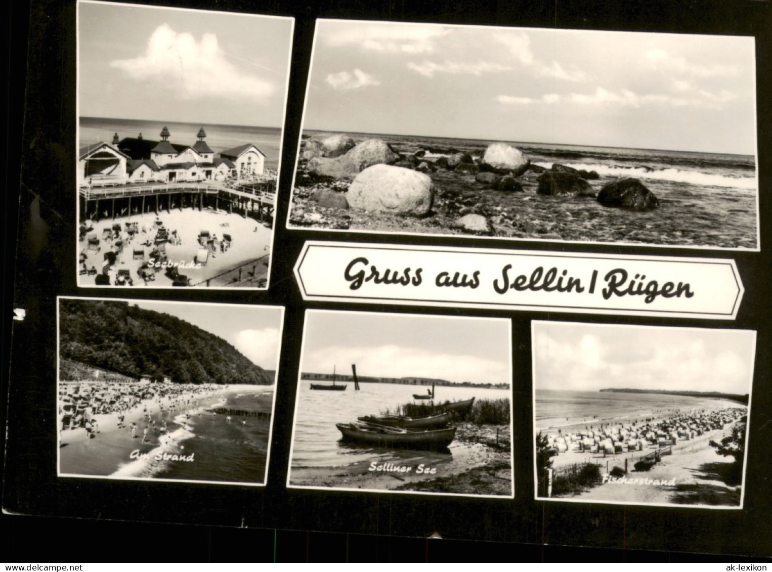 Sellin DDR Mehrbildkarte Mit 5 Ansichten, U.a. Strand Ostsee 1967 - Sellin