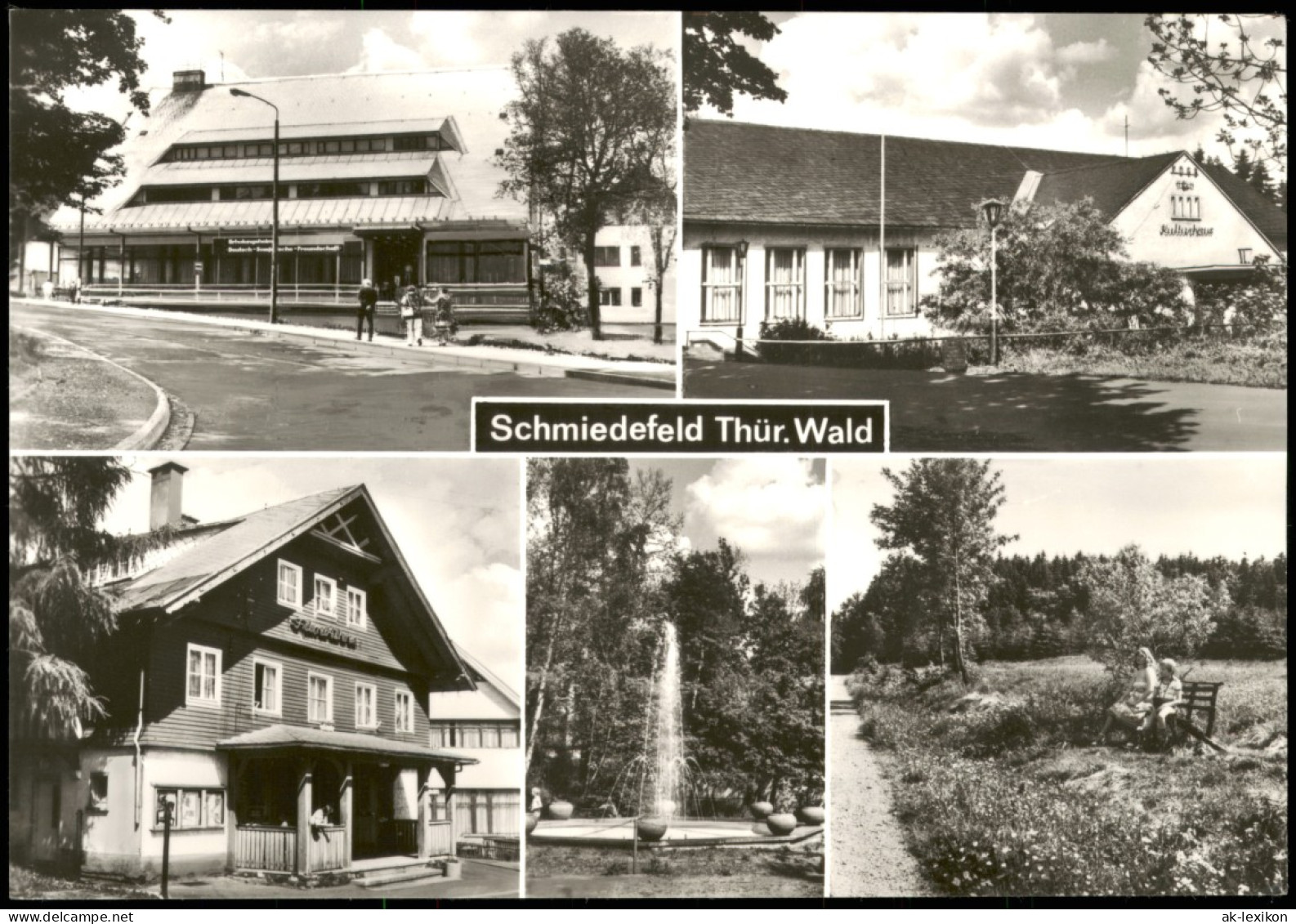 Schmiedefeld (Rennsteig) Erholungsheim DSF, Kulturhaus, Filmbühne Kurpark  1988 - Schmiedefeld