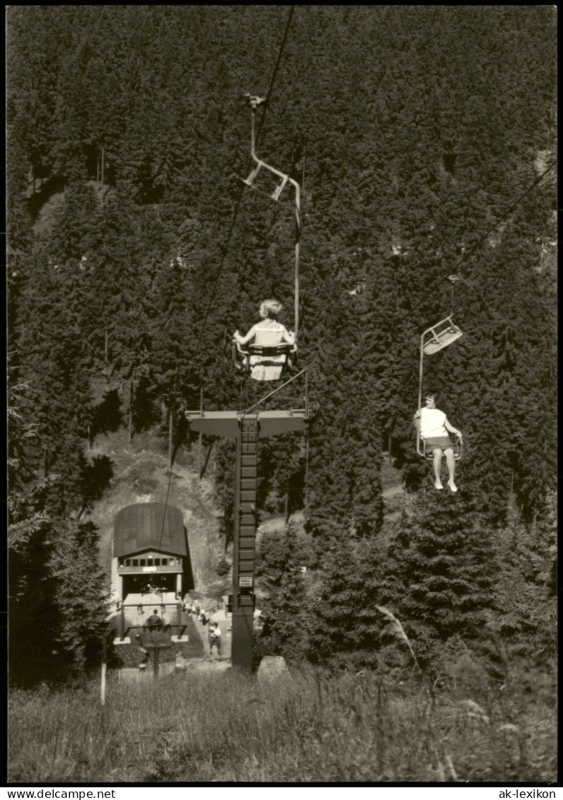 Ansichtskarte Oberhof (Thüringen) Schanze Am Rennsteig Sessellift 1969 - Oberhof