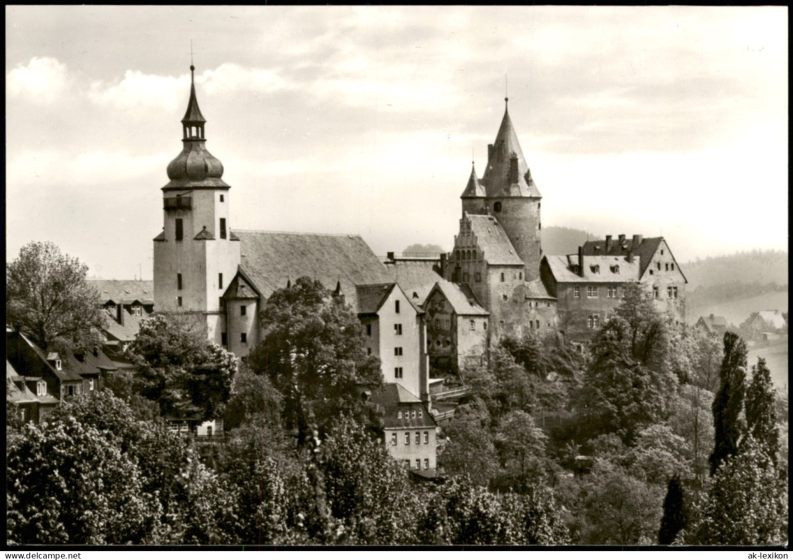 Ansichtskarte Schwarzenberg (Erzgebirge) Schloss Und Kirche 1980 - Schwarzenberg (Erzgeb.)