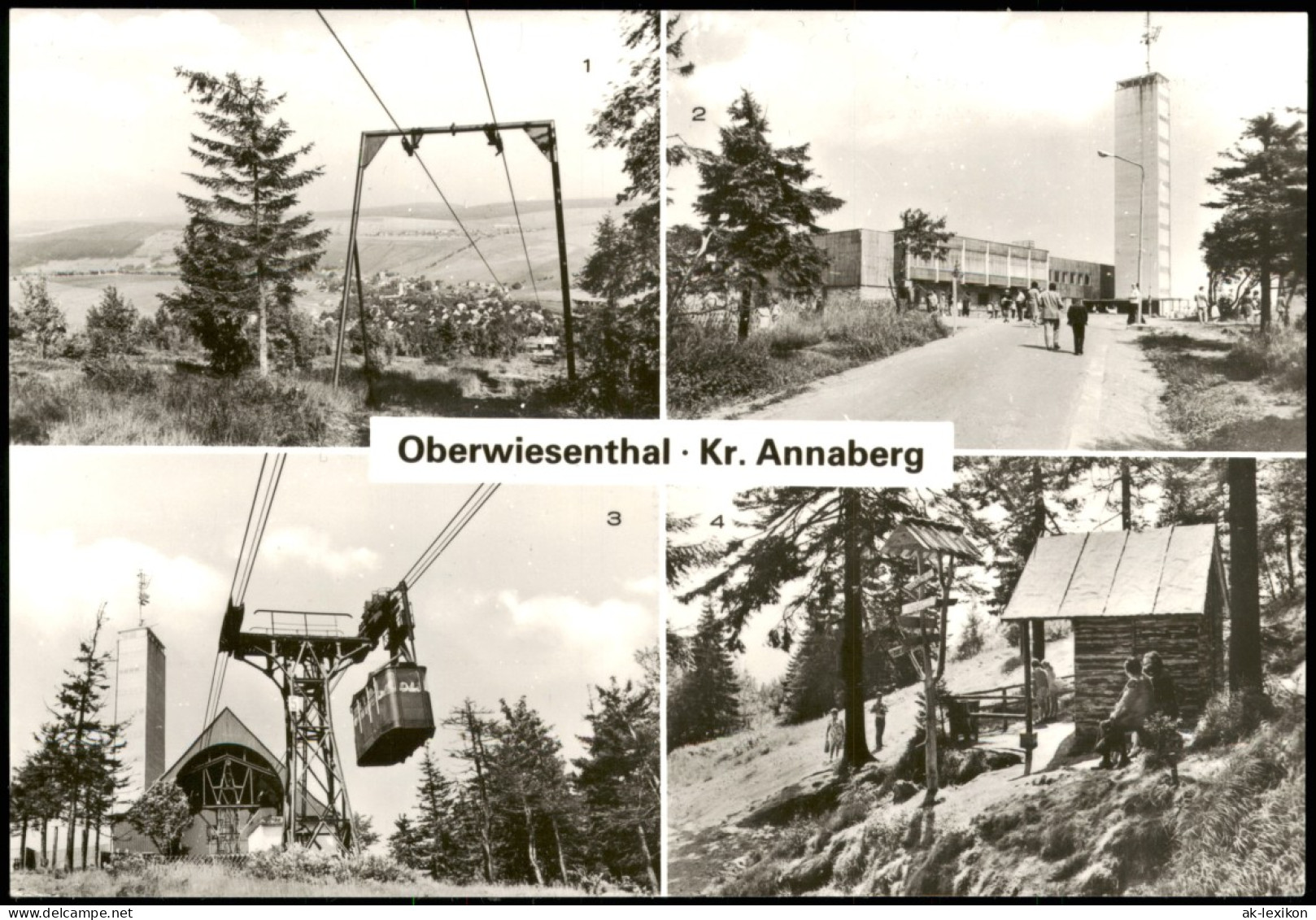 Oberwiesenthal Fichtelberghaus Schwebebahn Auf Fichtelberg Eckbauerhütte 1981 - Oberwiesenthal