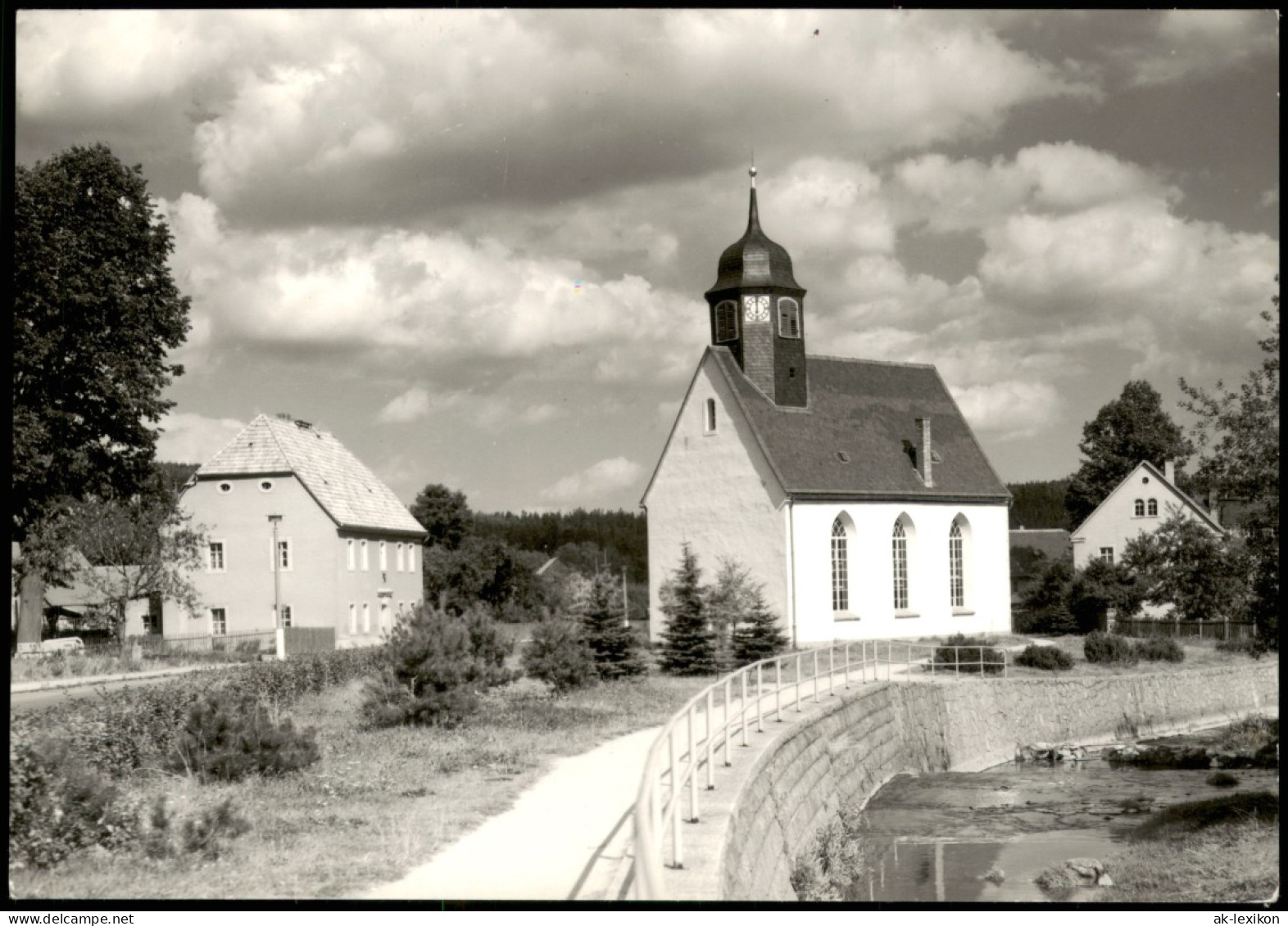 Markersbach-Bad Gottleuba-Berggießhübel Partie In Der Stadt - Kirche 1977 - Bad Gottleuba-Berggiesshuebel