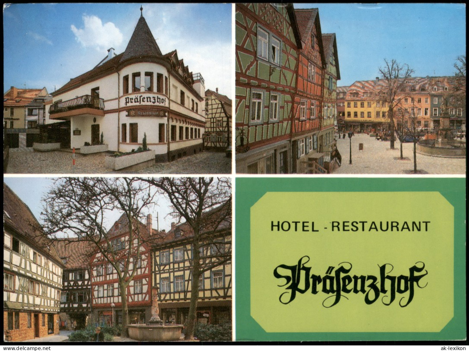 Ansichtskarte Bensheim Hotel Restaurant Präfenzhof Mehrbild 1996 - Bensheim