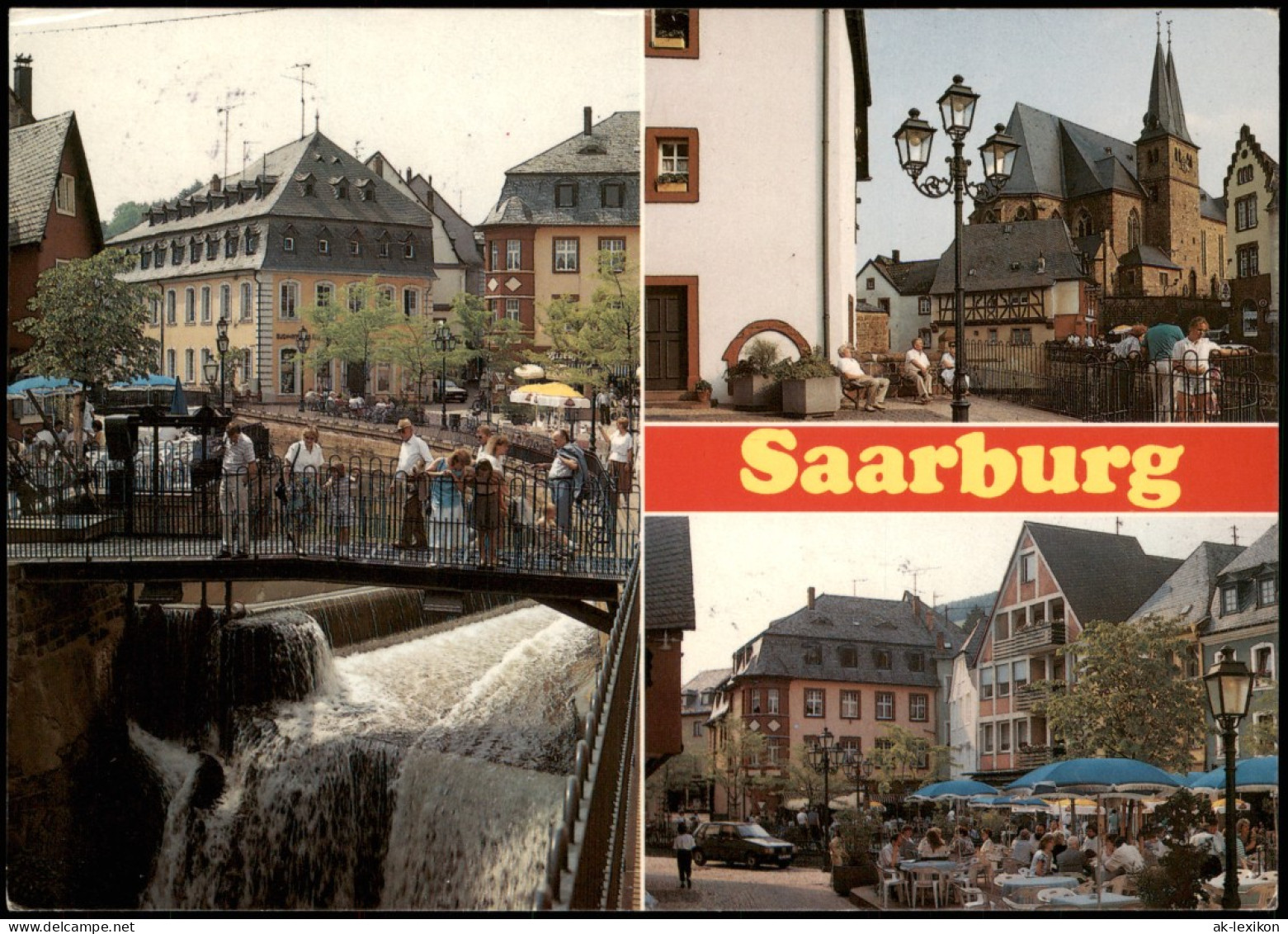 Saarburg/Trier Oberer Wasserfallbereich Mit Buttermarkt 3 Bild 1989 - Saarburg