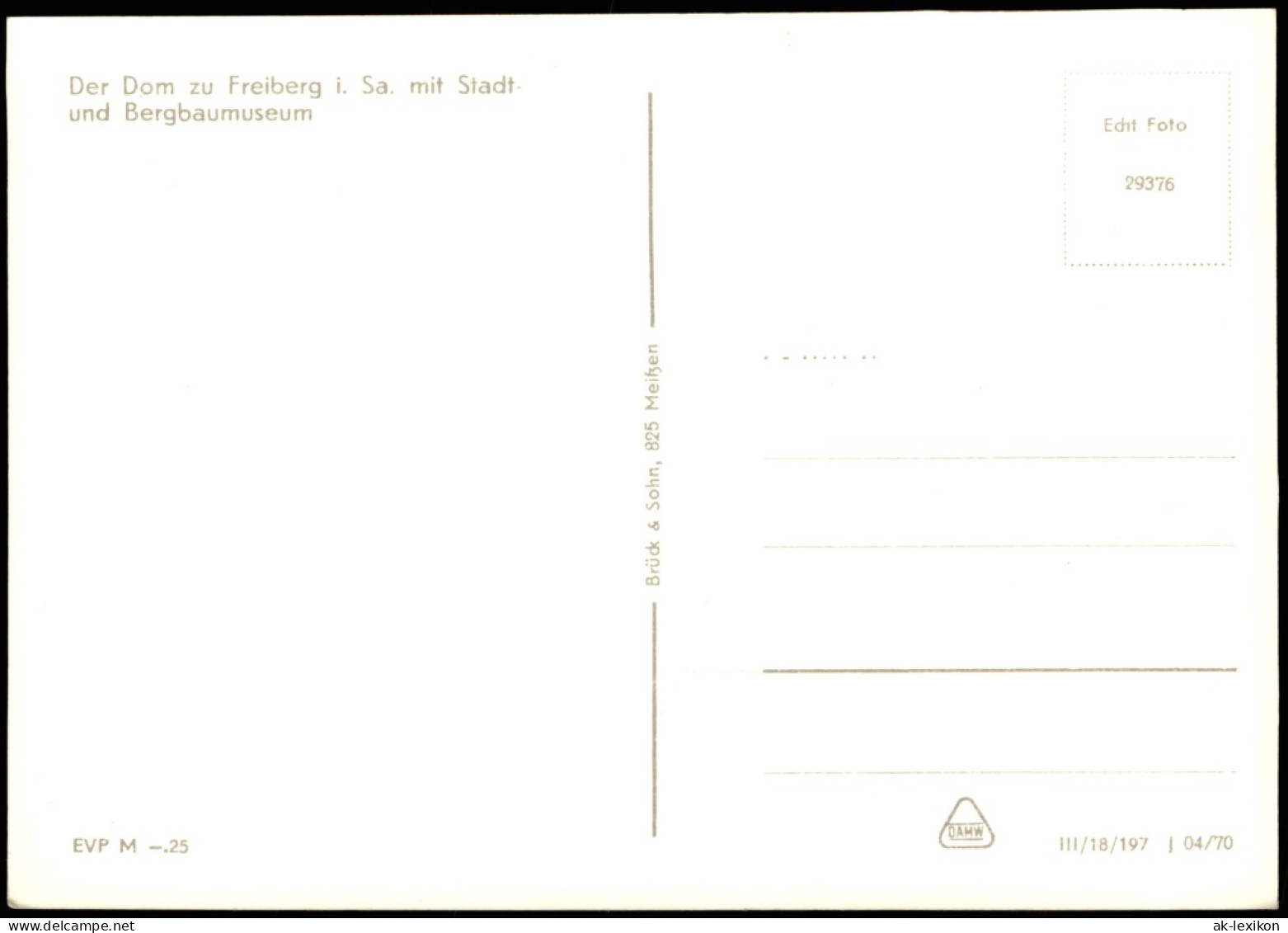 Ansichtskarte Freiberg (Sachsen) Dom Mit Stadt- Und Bergbaumuseum 1970 - Freiberg (Sachsen)