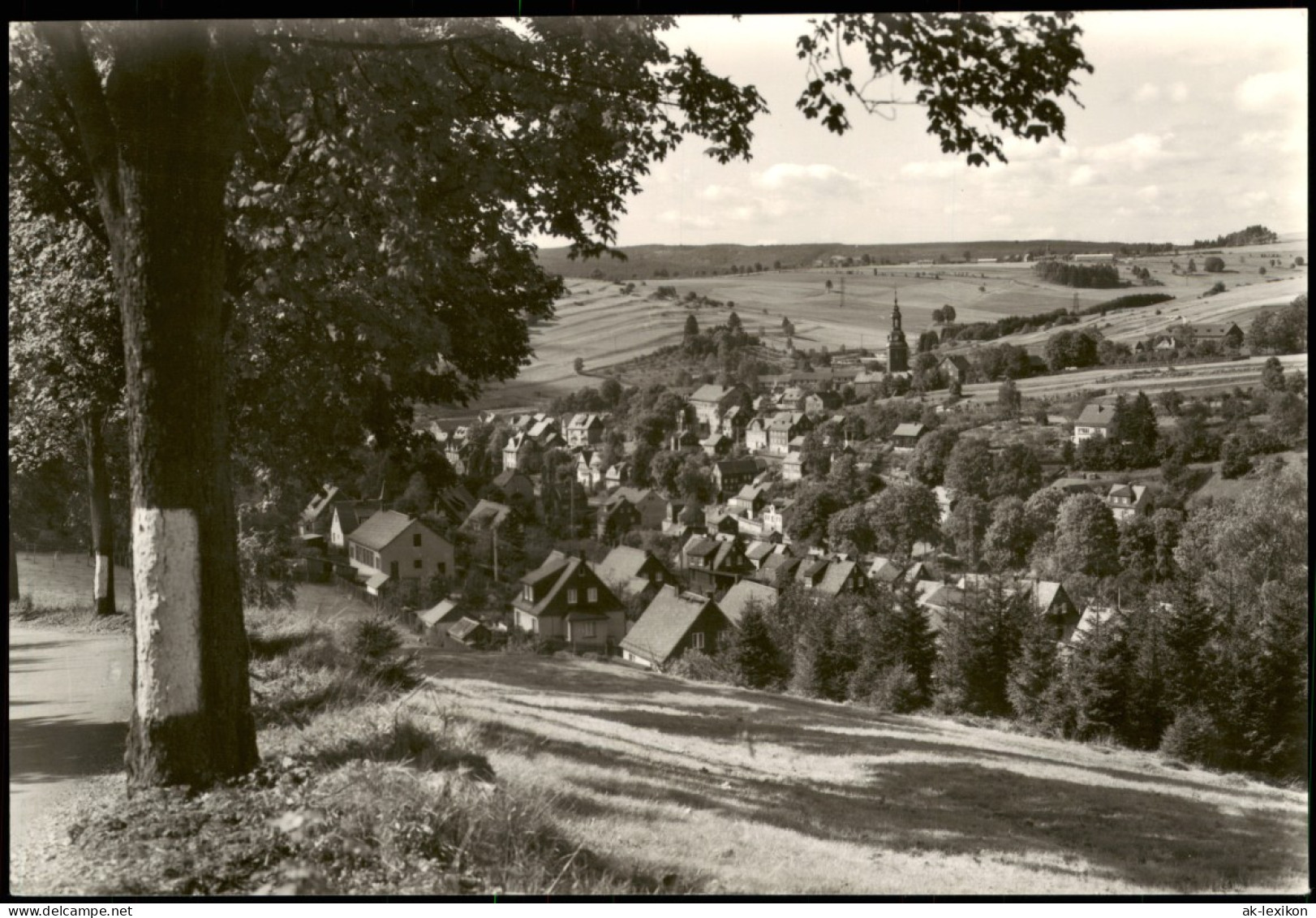 Ansichtskarte Wurzbach Panorama-Ansicht Blick V. D. Lobensteiner Straße 1975 - Wurzbach