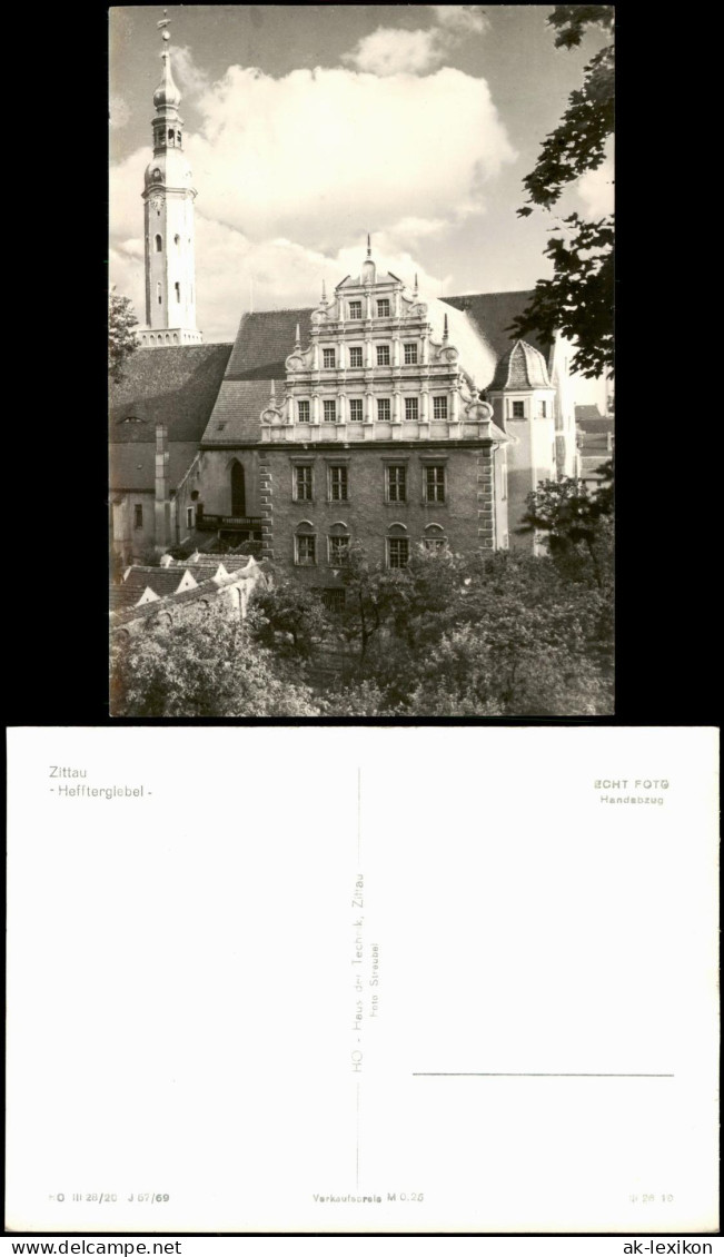 Ansichtskarte Zittau Haus, Hefftergiebel 1969 - Zittau