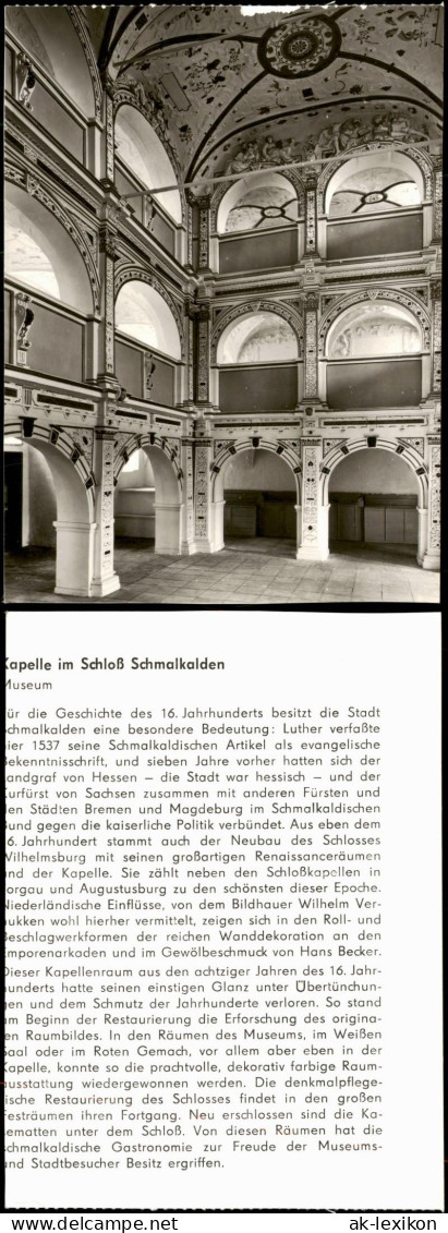 Ansichtskarte Schmalkalden Schloß - Kapelle, Innen - Fotokarte 1972 - Schmalkalden