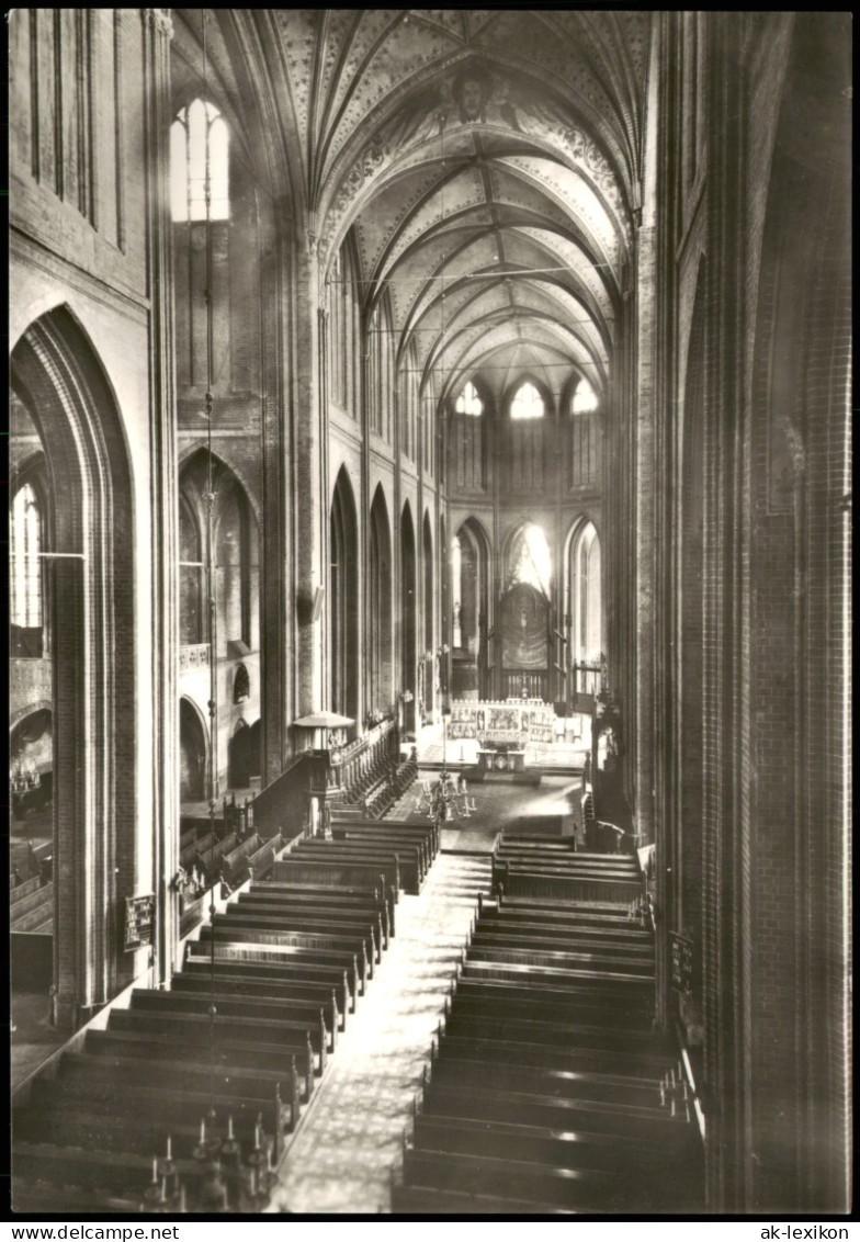 Ansichtskarte Schwerin Dom Innen - Altar, Fotokarte 1973 - Schwerin