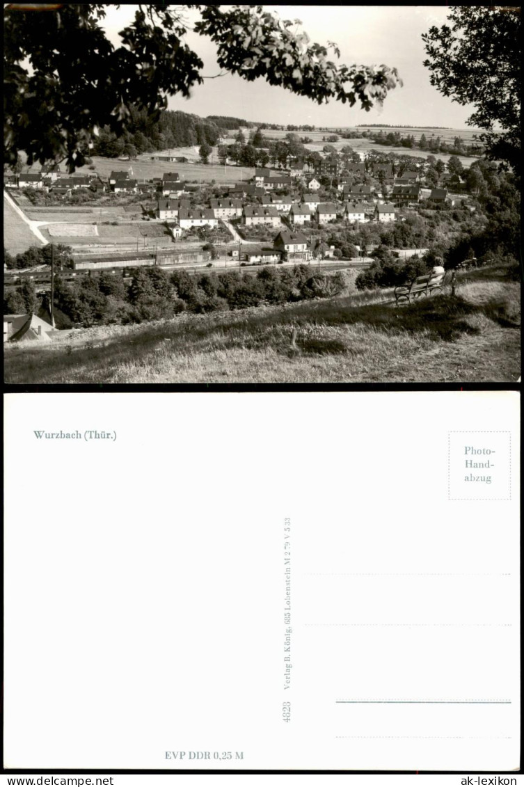 Ansichtskarte Wurzbach Blick Auf Mehrfamilienhäuser Am Hang 1971 - Wurzbach