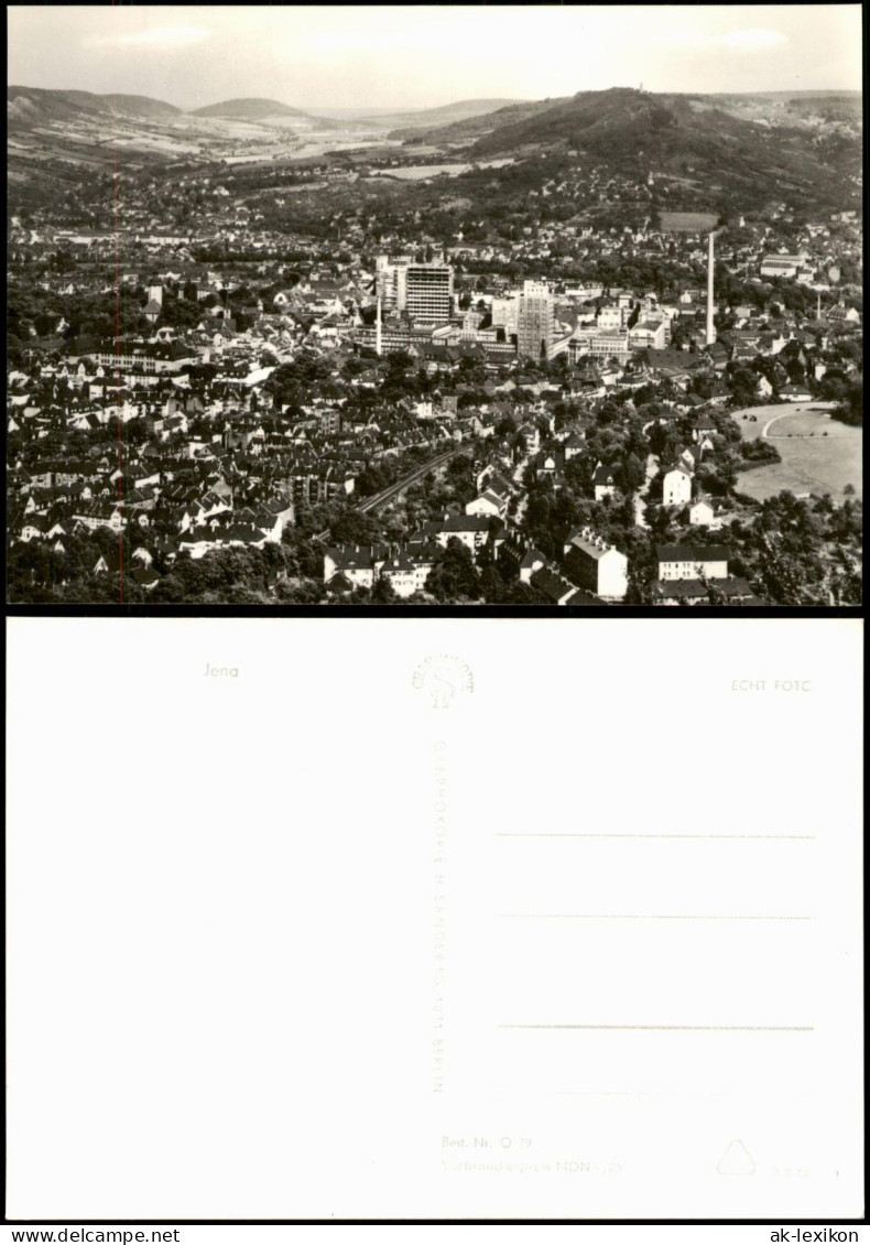 Ansichtskarte Jena Blick über Die Stadt - Fotokarte 1968 - Jena