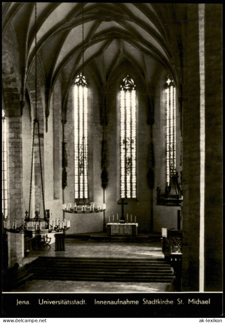 Ansichtskarte Jena Stadtkirche St. Michael - Altar 1968 - Jena