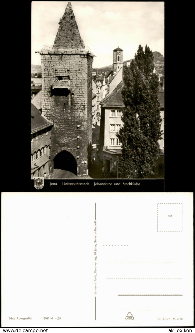 Ansichtskarte Jena Johannistor Und Stadtkirche 1968 - Jena