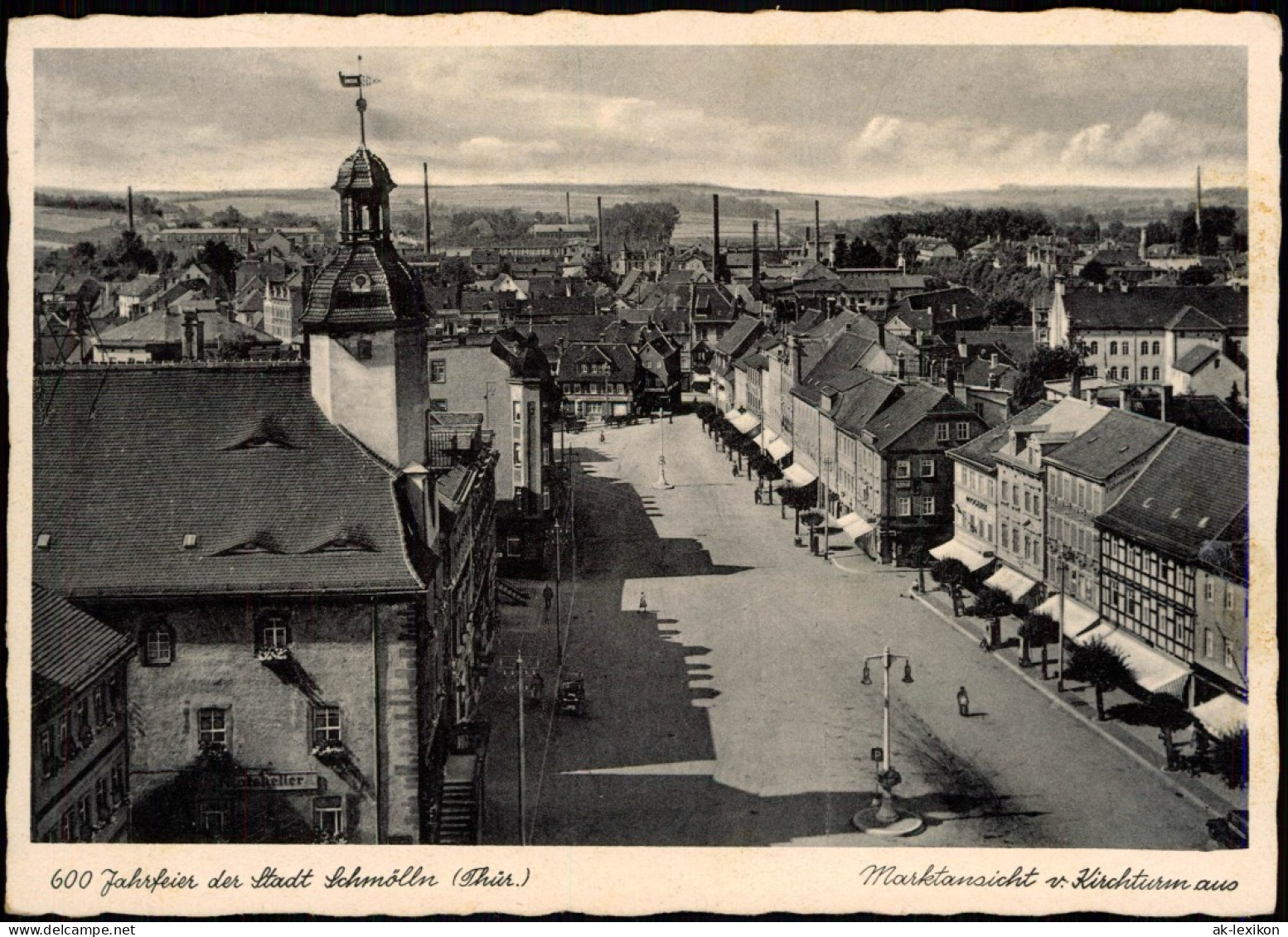 Ansichtskarte Schmölln Festpostkarte Markt 600 Jahrfeier Der Stadt 1938 - Schmölln