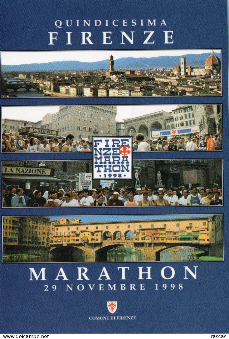 CLB - ATHLETISME - CPM - QUINDICESIMA FIRENZE MARATHON 1998 - QUINZIEME MARATHON DE FLORENCE 1998 - Atletica