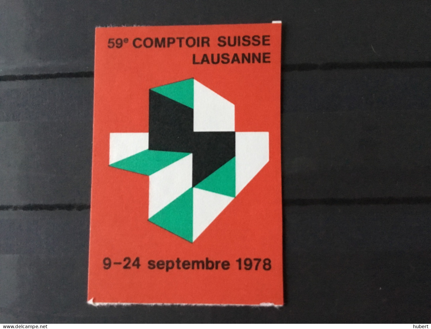 Suisse Vignette Comptoir Suisse Lausanne 1978 - Erinnofilie