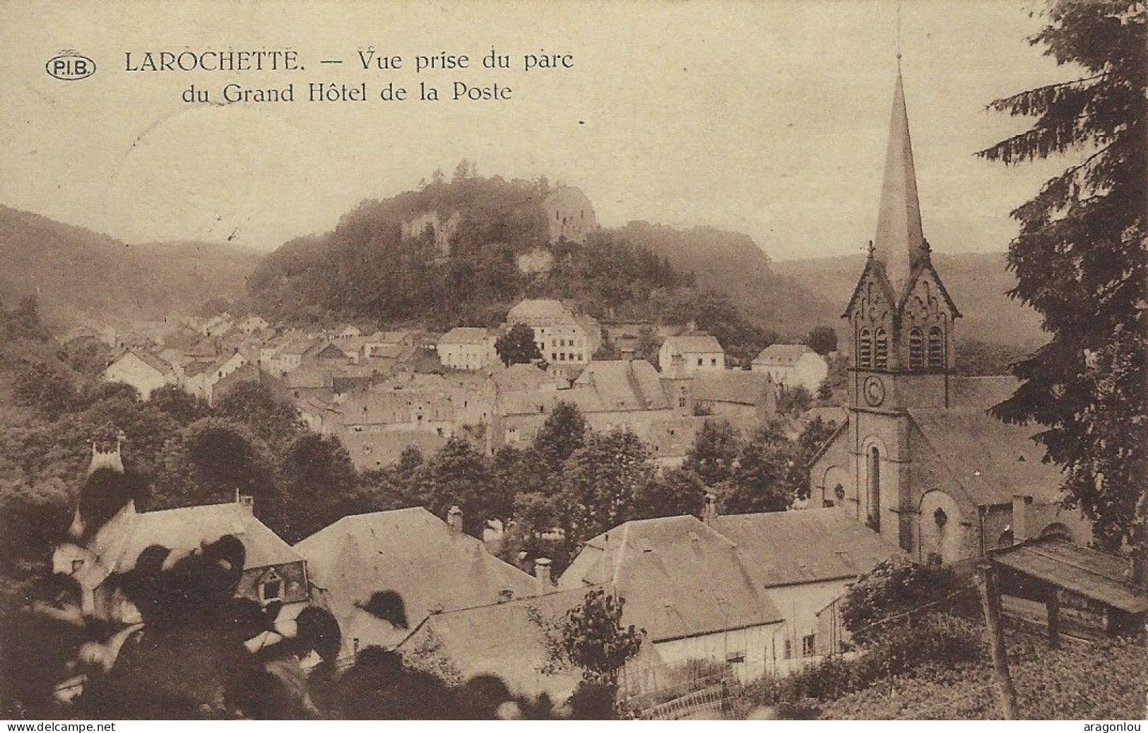 Luxembourg - Luxemburg -  LAROCHETTE  -  VUE PRISE DU PARC DU GRAND HÔTEL DE LA POSTE - Larochette