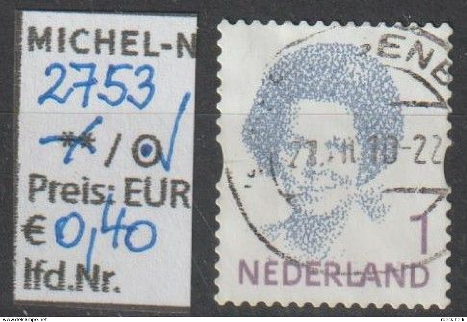 2010 - NIEDERLANDE - FM/DM "Königin Beatrix" € 0,44 Mehrf. - O  Gestempelt - S.Scan (2753o Nl) - Used Stamps