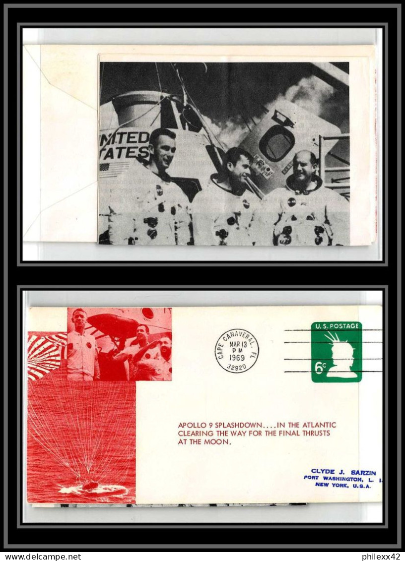 2376 Espace (space Raumfahrt) Entier Postal (Stamped Stationery) Usa- Apollo 9 Splashdown - SATURN 5 13/3/1969 - United States