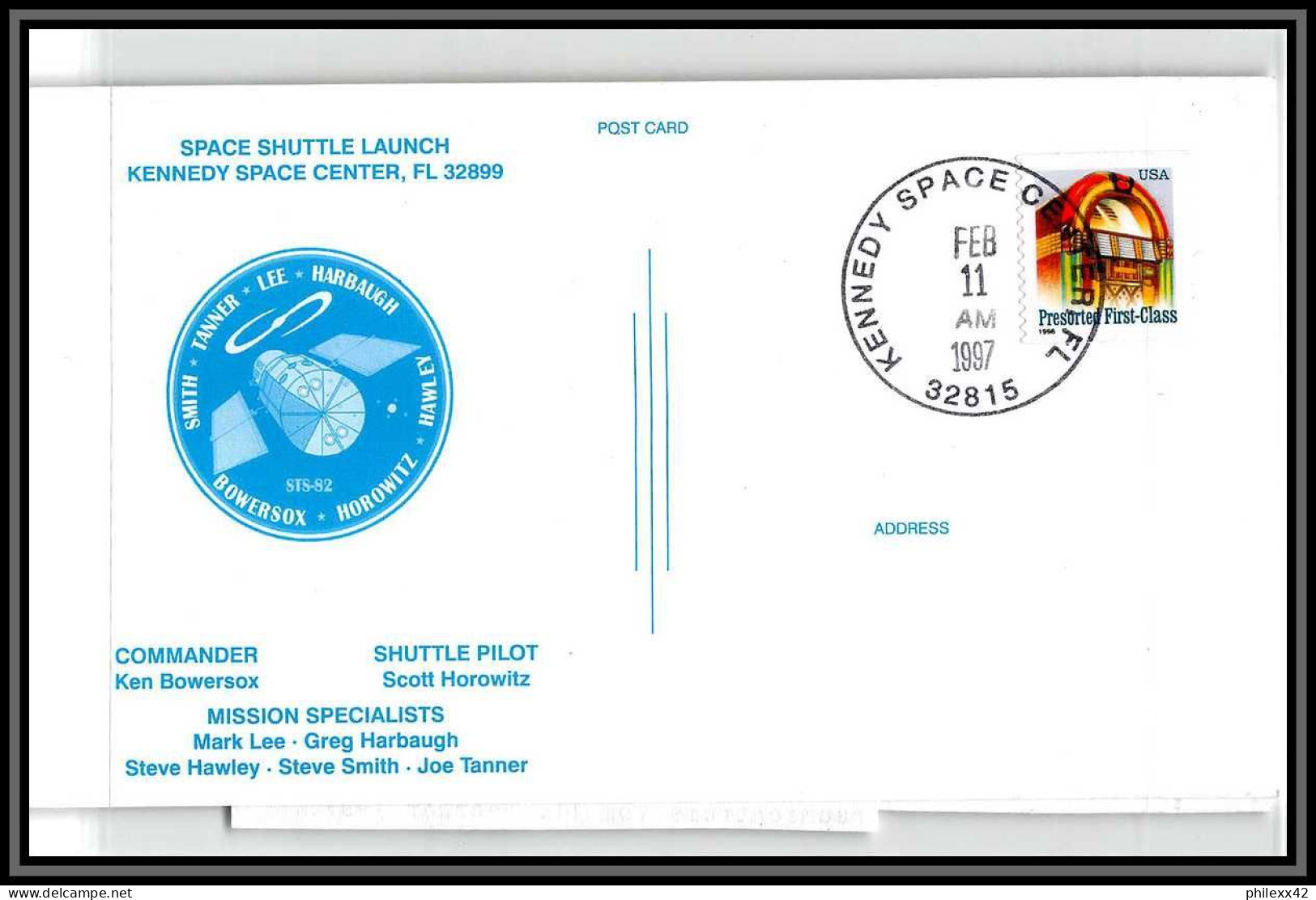 2197 Espace (space Raumfahrt) Lettre (cover Briefe) USA Start Sts-82 Discovery Shuttle (navette) 11/2/1997 - United States