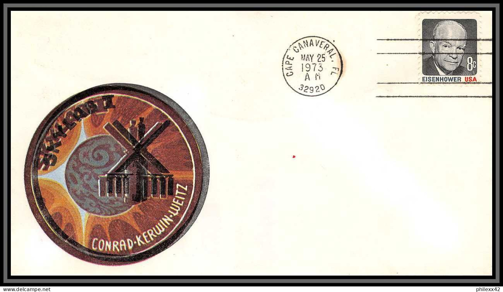 2219a Espace (space Raumfahrt) Lettre (cover Briefe) USA Skylab 2 (Expédition 2) - Apollo SL-2 25/5/1973 - USA