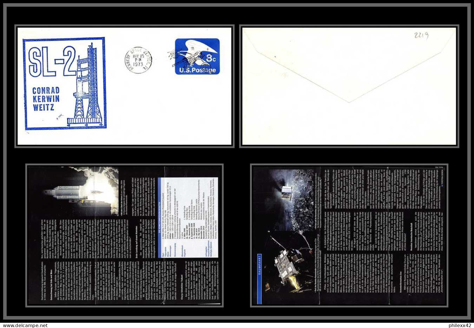 2219 Espace (space Raumfahrt) Entier Postal (Stamped Stationery) USA Skylab 2 (Expédition 2) Apollo SL 2 25/5/1973 - Estados Unidos