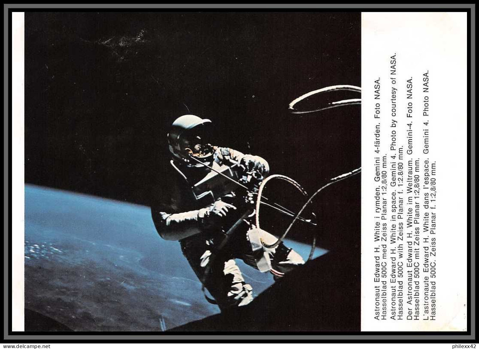 2068 Espace (space Raumfahrt) Carte Postale (postcard) USA Carte Gemini 4 - Estados Unidos