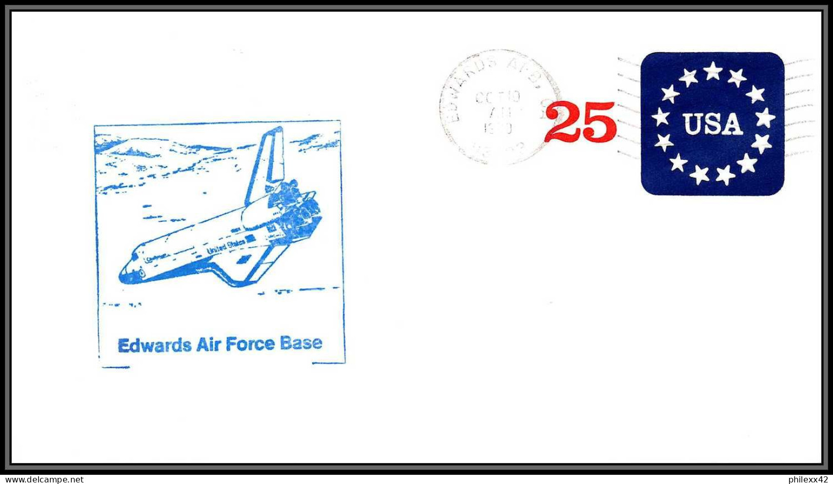 1846 Espace (space) Entier Postal (Stamped Stationery) USA Landing STS 41 Discovery Shuttle (navette) 10/10/1990 - Estados Unidos