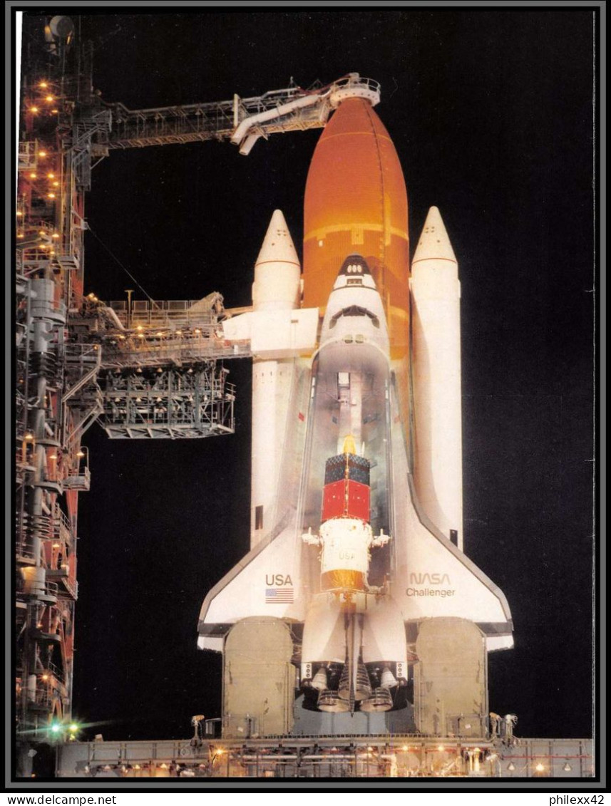 1845X Espace (space Raumfahrt) Giant Photo 21/27 Cm Document Usa 6/10/1990 Nasa Universal Postal Congress - Etats-Unis