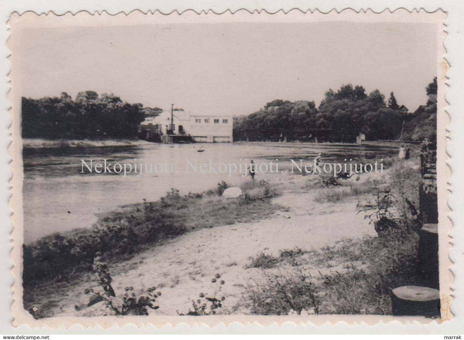 Anykščiai, Hidroelektrinė, Apie 1960 M. Fotografija. Dydis - 11,6 X 8,3 Cm - Litouwen