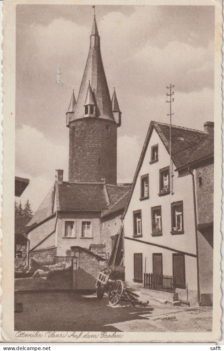 AK Ottweiler, Auf Dem Graben 1925 - Kreis Neunkirchen