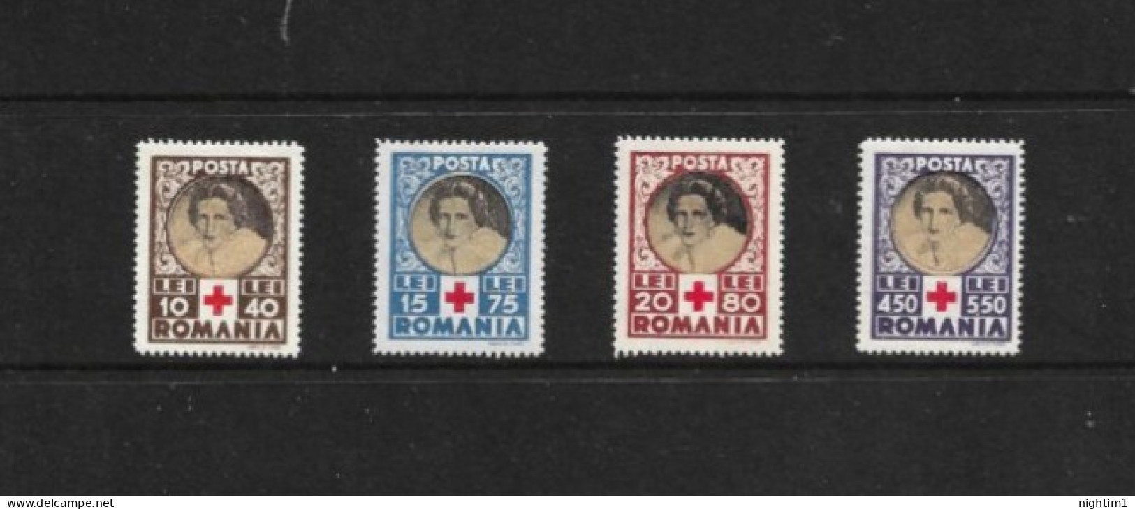 ROMANIA COLLECTION.  RED CROSS SET OF 4. MOUNTED MINT. - Ungebraucht