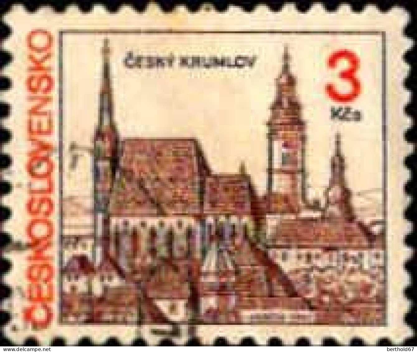 Tchekoslovaquie Poste Obl Yv:2931 Mi:3132 Cesky Krumlov (cachet Rond) - Gebruikt