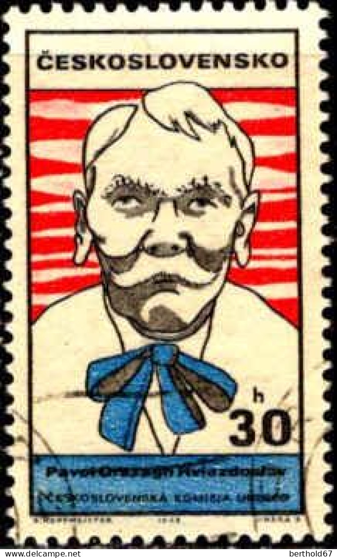 Tchekoslovaquie Poste Obl Yv:1725 Mi:1878 Pavol Orszagh Hviezdoslav Ecrivain (Beau Cachet Rond) - Used Stamps