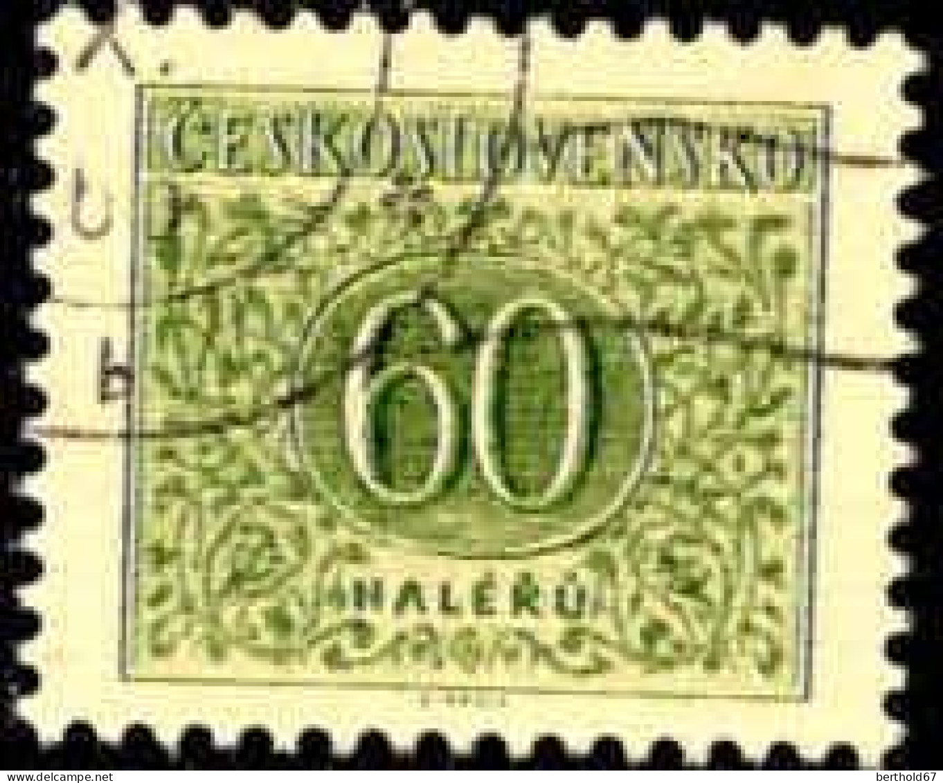 Tchekoslovaquie Taxe Obl Yv: 92/95 Haleru (Beau Cachet Rond) - Strafport