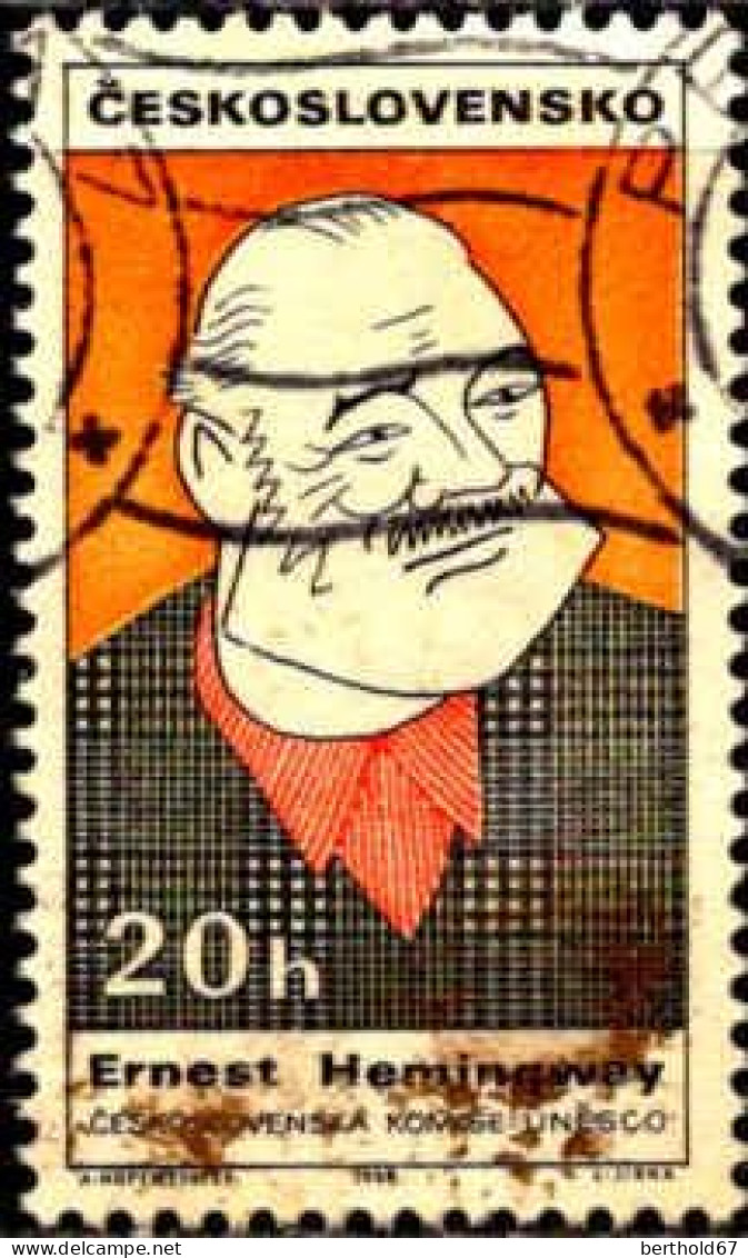 Tchekoslovaquie Poste Obl Yv:1679/1683 Unesco Célébrités (Beau Cachet Rond) - Used Stamps