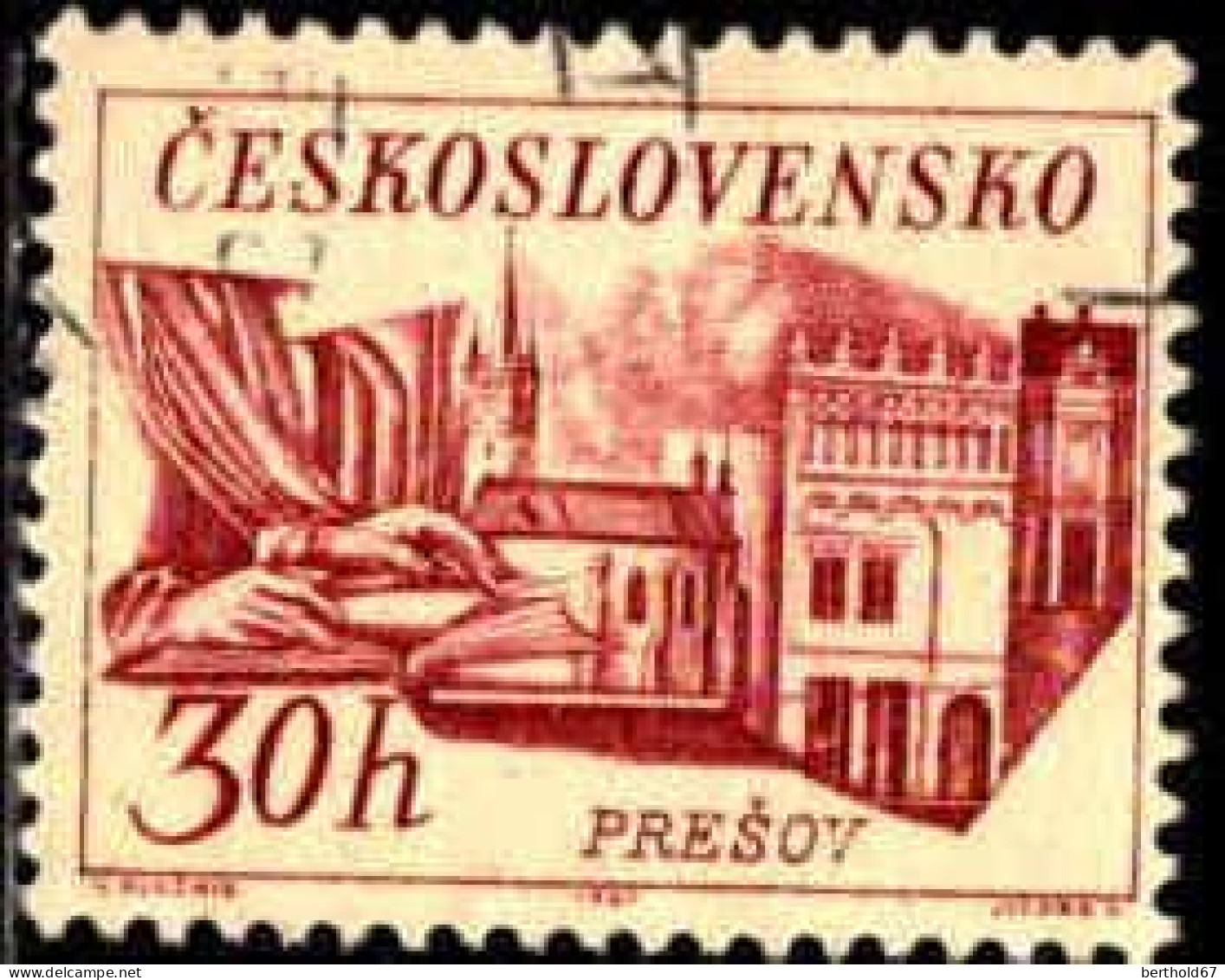 Tchekoslovaquie Poste Obl Yv:1579/1581 Sites (Obl.mécanique) - Usados