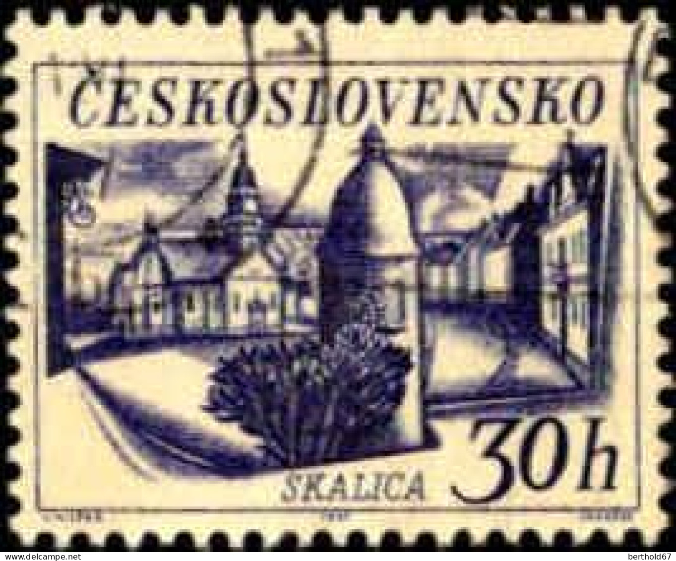 Tchekoslovaquie Poste Obl Yv:1579/1581 Sites (Obl.mécanique) - Gebraucht