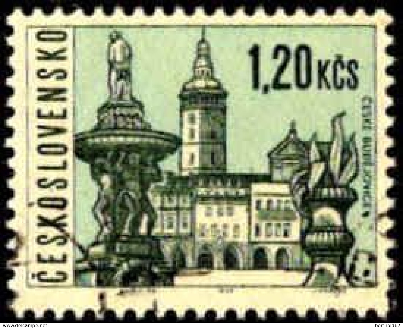 Tchekoslovaquie Poste Obl Yv:1443 Mi:1578x České Budějovice (cachet Rond) - Used Stamps
