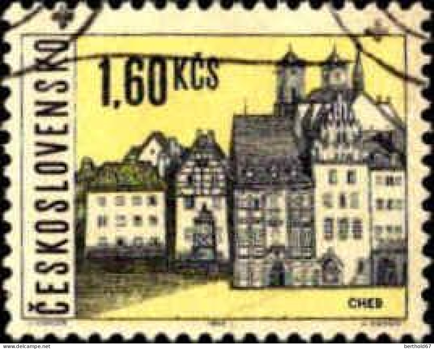 Tchekoslovaquie Poste Obl Yv:1444 Mi:1579x Cheb (cachet Rond) - Used Stamps